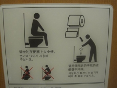 Toalettinstruktion i Tokyo